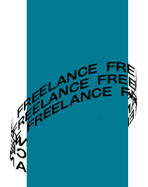 freelance_text_around_blue_square